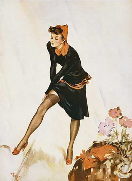 Колготки в живописи