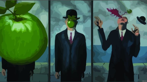 The son of man Рене Магритт