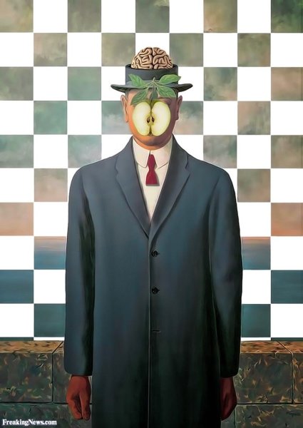 Зеленое яблоко Рене Магритта