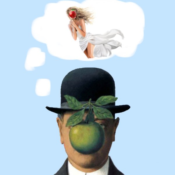 Рене Магритт человек в котелке