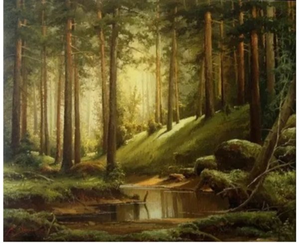 Ручей в лесу Шишкин