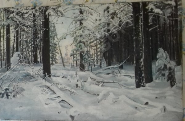 Картина Шишкина еловый лес