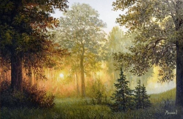 Художник Зайцев Виталий Геннадьевич лес