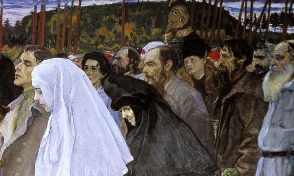 Сергий радонежскийблагославляет Дмитрия Донского