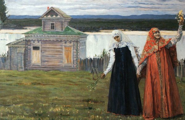 Картина Нестерова Святая Русь