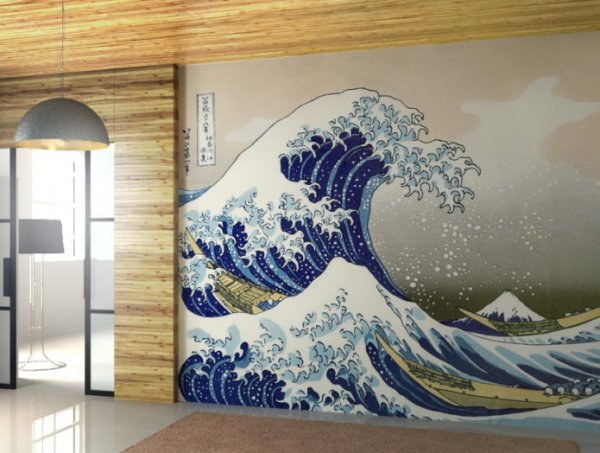 Хокусай большая волна в Канагаве