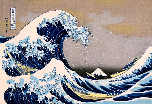 «Большая волна в Канагаве" британский музей