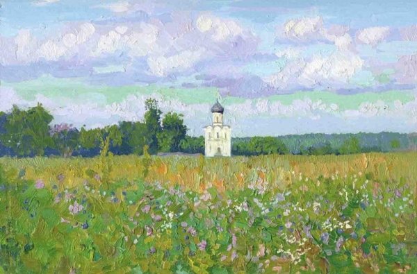 Картина Кожина Церковь Покрова