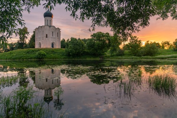 Храм на Нерли живопись масло
