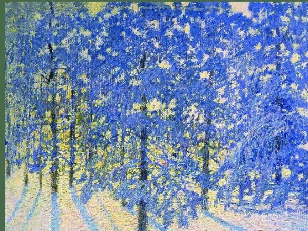 Игорь Грабарь, "зимнее утро", 1907 г.