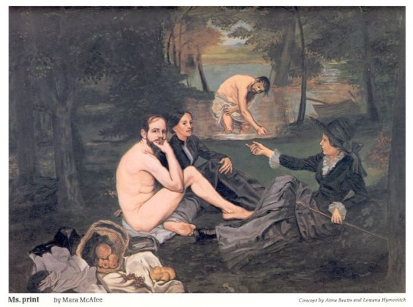 Эдуарда Мане «завтрак на траве»