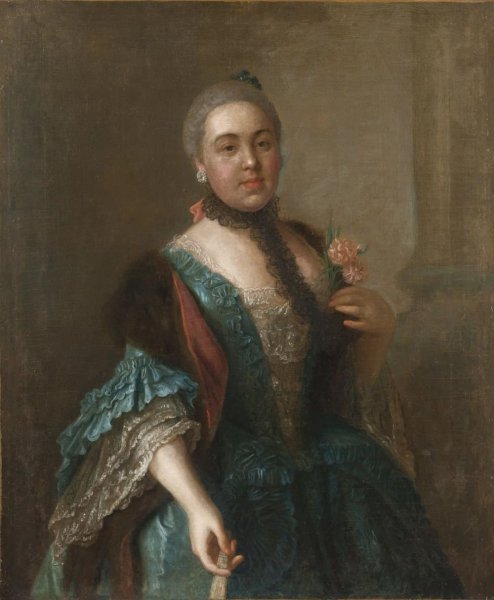 Антропов портрет Елизаветы Романовны Воронцовой 1762