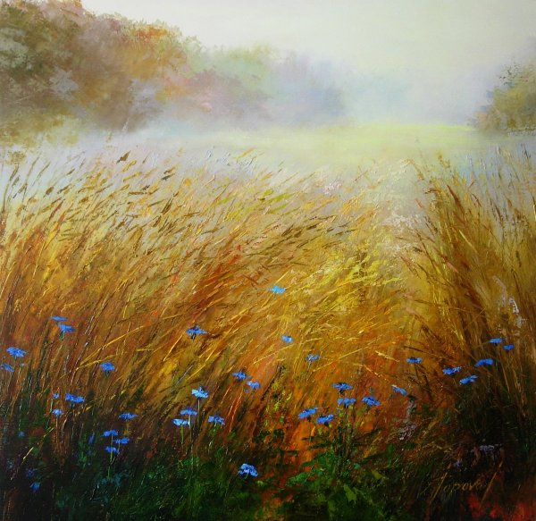 Поля бескрайние живопись