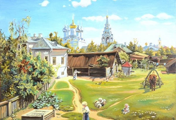 В.Д. Поленова "Московский дворик"