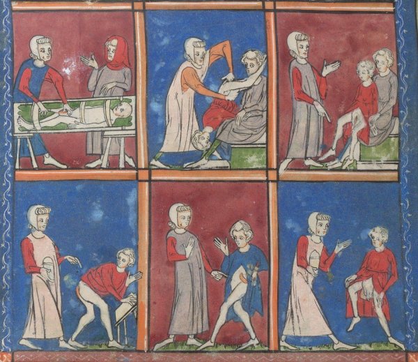 Средневековые миниатюры медицина