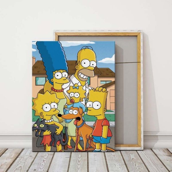 Картина в стиле Симпсонов