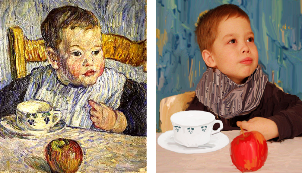 Мальчик с яблоком Ван Хойтль