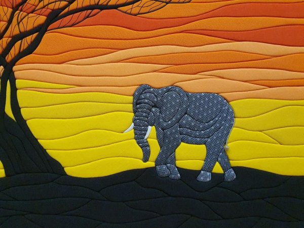 Панно из ткани