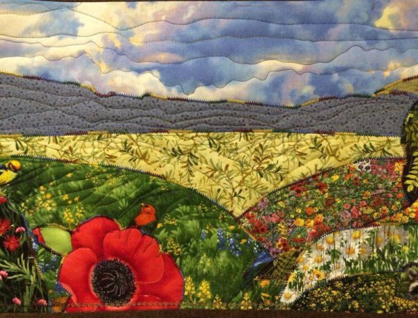 Пейзаж в лоскутной технике