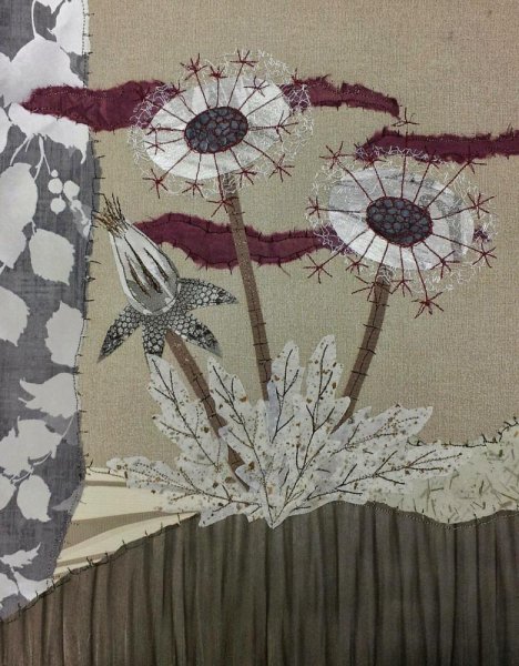 Художественное панно из ткани