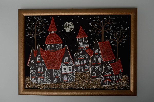 Панно из ткани