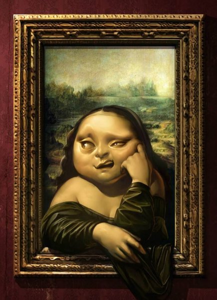 Мона Лиза шарж