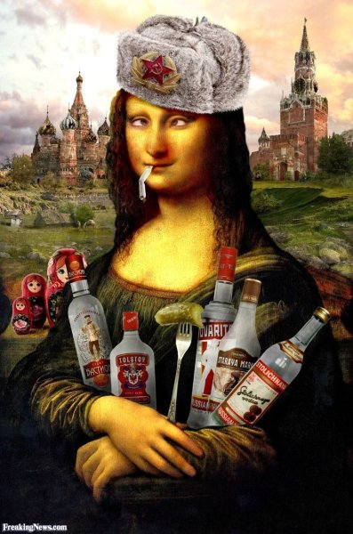 Мона Лиза шарж