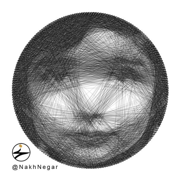 Портреты в стиле стринг арт