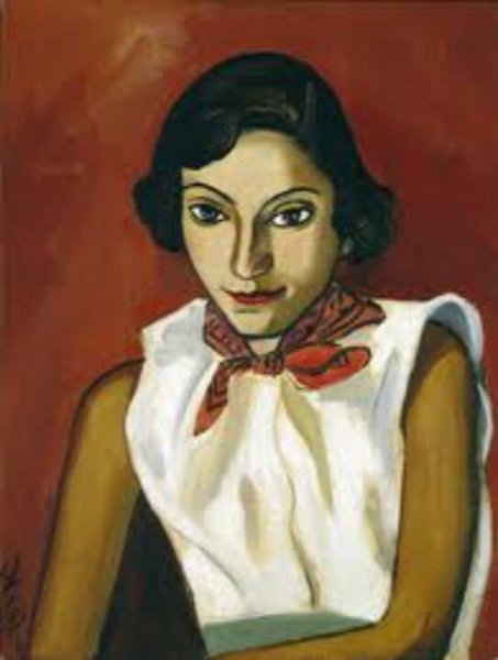 Картина лысый с трубкой