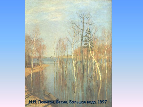 Весна - большая вода" картина "Весна - большая вода" (1896-1897)