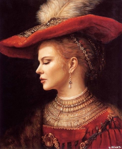 Никас Сафронов портреты