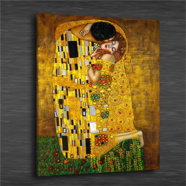 Картина поцелуй Густав климт