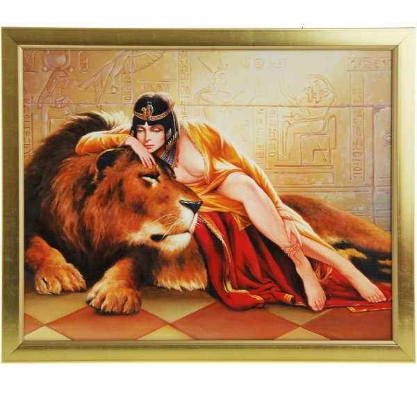 Клеопатра и Лев фреска