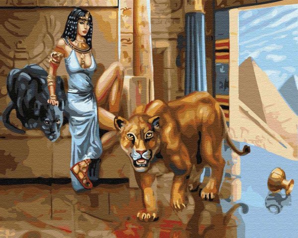 Клеопатра Египетская царица со львом