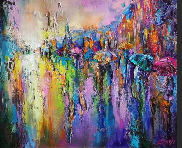 Абстрактная живопись маслом