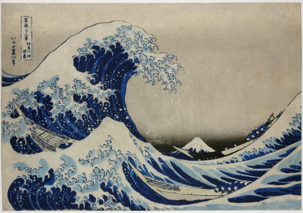 Волна гравюра Кацусика Хокусай