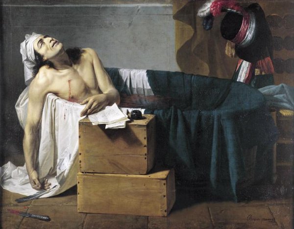 Жан Луи Давид смерть Марата 1793