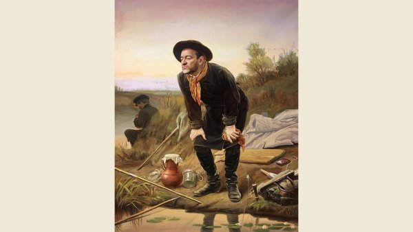 Василий Григорьевич Перов рыболов