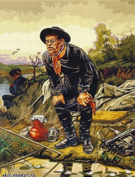Рыболов художник в. Перов