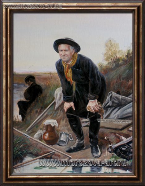 Перов рыболов картина