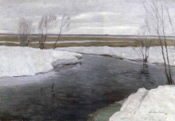 Картина зимние кружева Бялыницкий Бируля