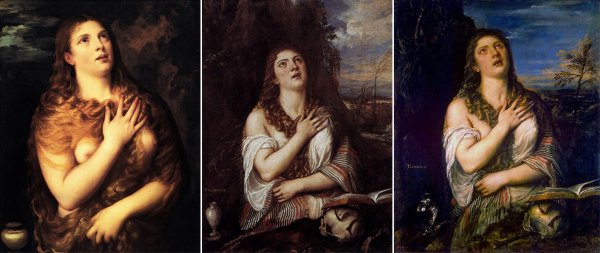 Тициан кающаяся Мария Магдалина Эрмитаж