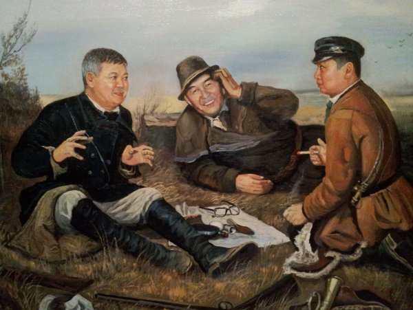 Василий Перов охотники на привале