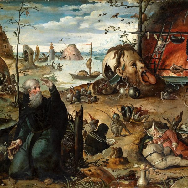 Йос Ван Красбек искушение Святого Антония