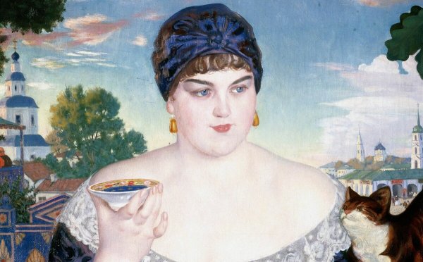 Борис Кустодиев Купчиха за чаем