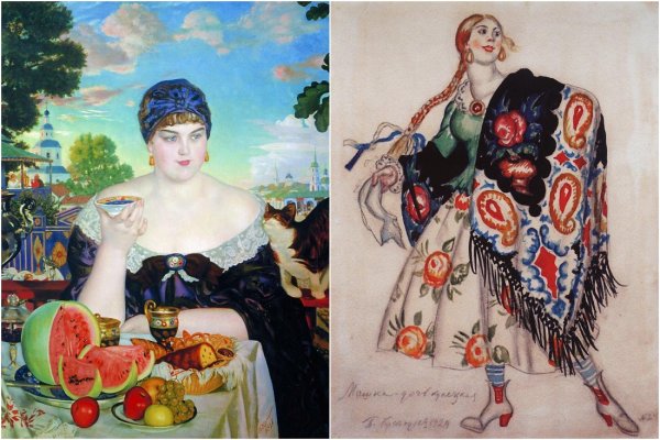 Кустодиев портрет Грабовской