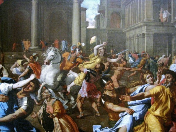 Пуссен похищение сабинянок