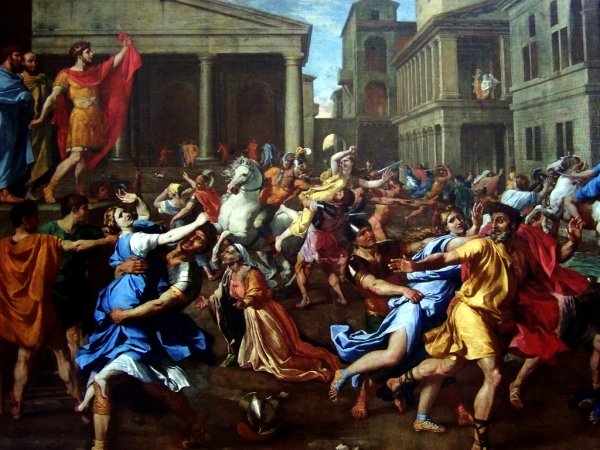 Пуссен похищение сабинянок