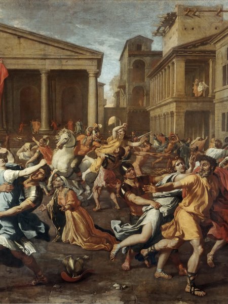 Лувр Пуссен Никола похищение сабинянок