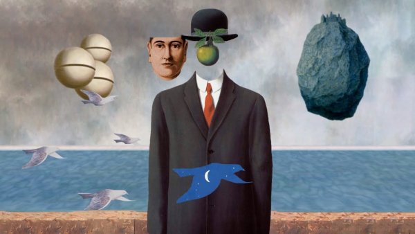 The son of man Рене Магритт